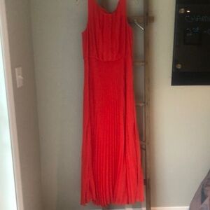 Elegant Blush Coral Maxi Dress